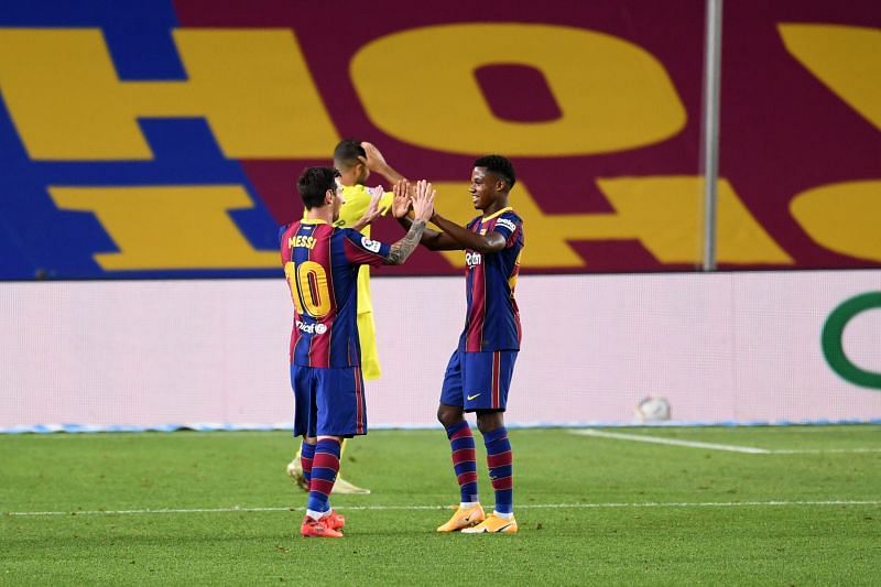 Messi may want to help youngsters like Ansu Fati inspire Barcelona to get back to the top of the game.